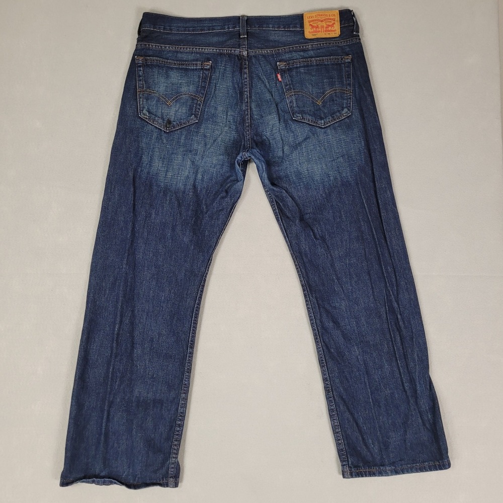 Levi's 569 Loose Straight Jeans Mens 36x30 Blue Denim Cotton Good - Picture 3 of 12